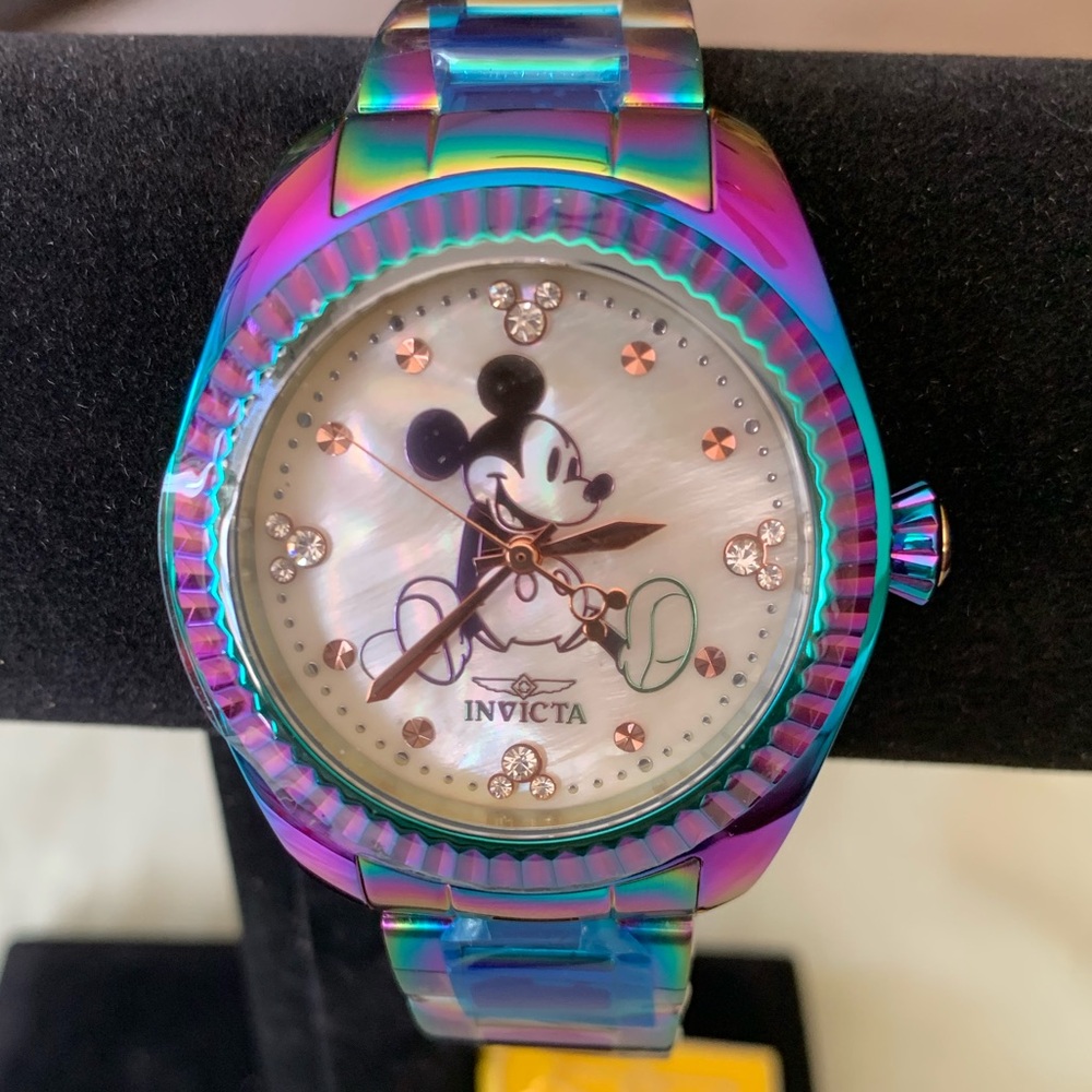 Rare limited edition Invicta Iridescent Mickey Mouse Ladies Watch. Model 24917